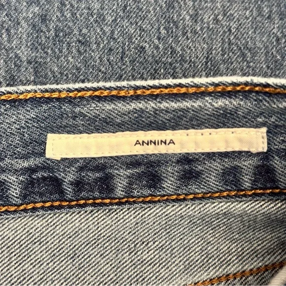 Citizens Of Humanity Annina Trouser Medium Wash High Rise Denim Jeans Size 30 - Picture 11 of 16